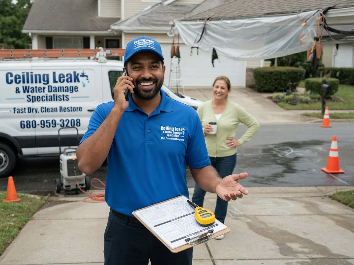 Ceiling Leak Cleanup Lorimor, IA FAQs